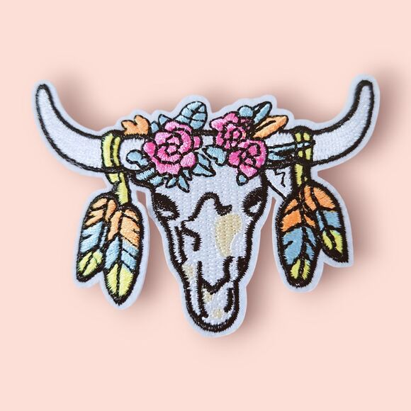 Iron‎ On Patch-Crafts Material DIY Accessory-Goat Flowers - Picture 1 of 3